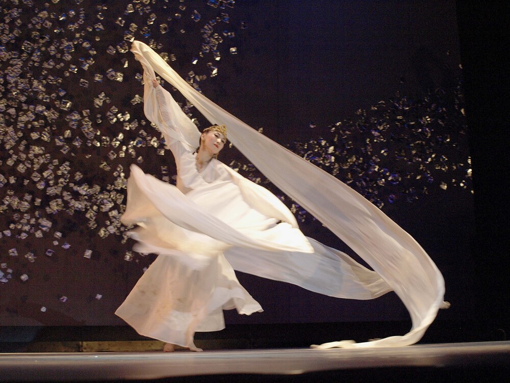 五十嵐由家　曼陀羅画334「天女の舞」 アートカフェ・ムジカシリーズ「ガムラン∞天女の舞」曼荼羅【アート