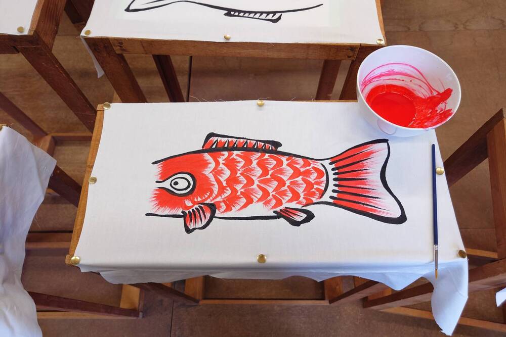 追加募集】ワークショップ「江戸手描き鯉のぼりを染めてみよう