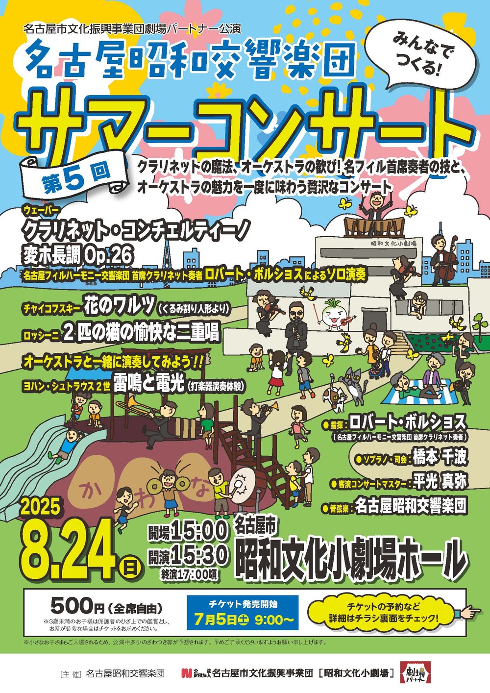 名古屋昭和交響楽団 第5回サマーコンサート【名古屋市昭和文化小劇場