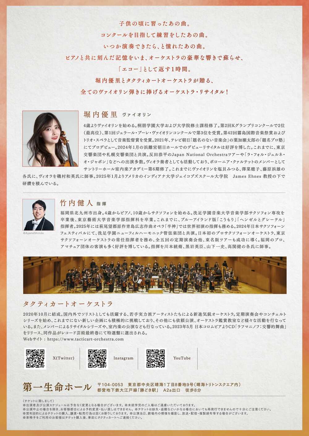 堀内優里 Echoes —子供時代の情景— 〜タクティカートオーケストラ